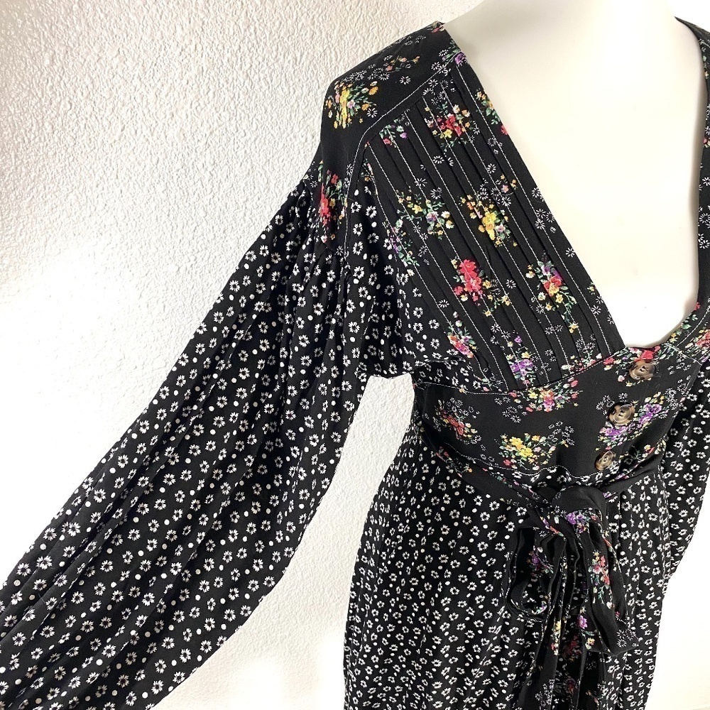 Free People Wonderland Combo Floral Dress SZ S - Picture 5 of 11